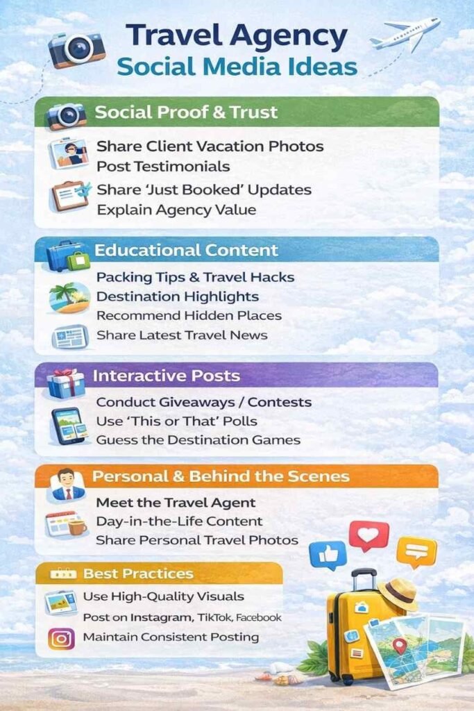 Best 4 Social Media Marketing for Travel Agency