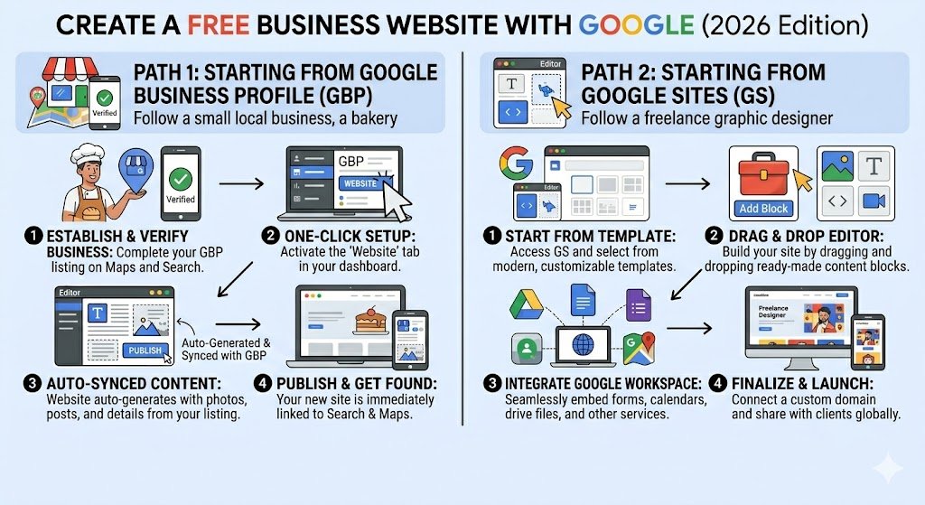 Create a Free Business Website with Google 2026